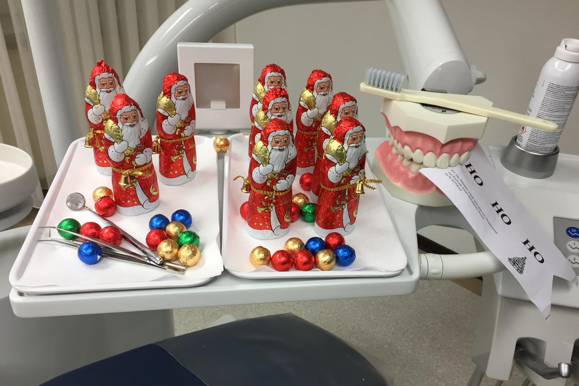 Besuch vom Nikolaus und gemütliche Weihnachtsfeier